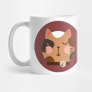 cute drawn kitty cat design 6 Mug